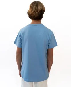 Golden Breed Tees-Retro Classic Tee | Azure Blue
