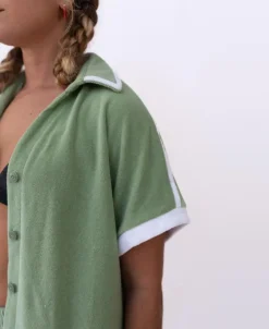 Women Golden Breed Shirts-Retro Eka Shirt | Moss