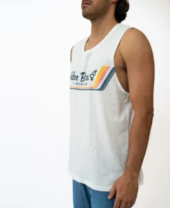 Golden Breed Muscle Tank-Retro Muscle Tank | Off White