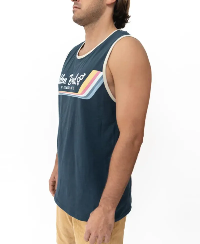 Golden Breed Muscle Tank-Retro Ringer Muscle Tank |