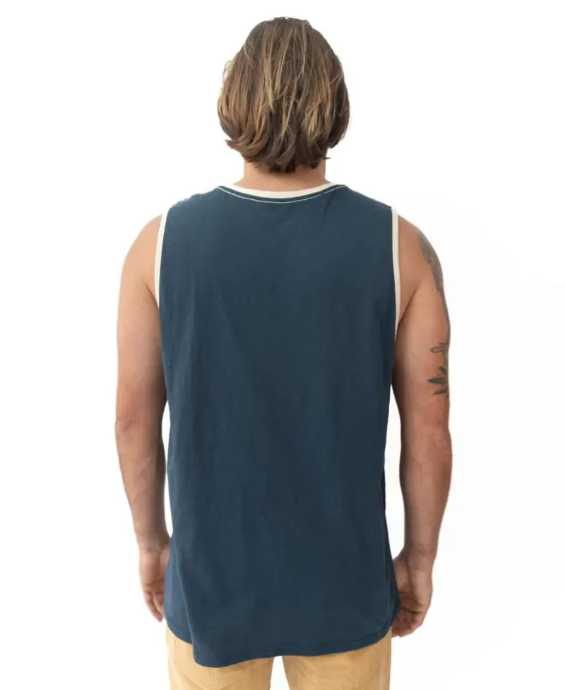 Golden Breed Muscle Tank-Retro Ringer Muscle Tank |