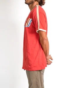 Golden Breed Tees-Retro Ringer Tee | Wash Red