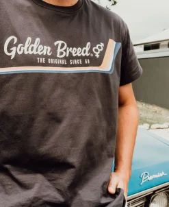 Golden Breed Tees-Retro Tee | Wash Black