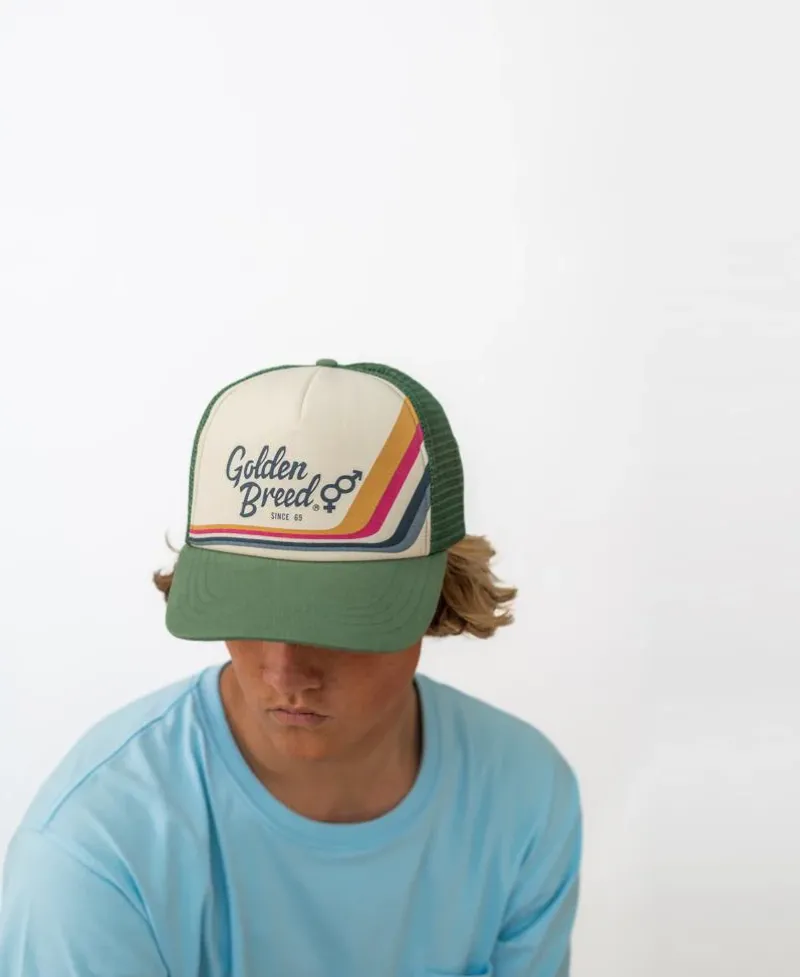 Golden Breed Hats & Caps|Hats & Caps-Retro Trucker Cap |