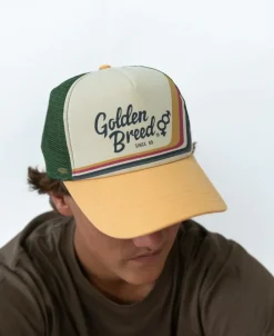 Golden Breed Hats & Caps|Hats & Caps-Retro Trucker Cap | Wash Orange