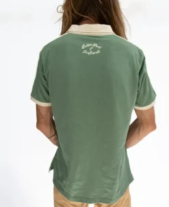 Golden Breed Tees|Polo Tops-Ringer Polo | Leaf Green
