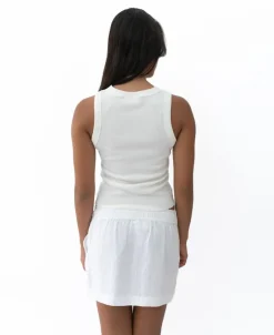 Women Golden Breed Tanks-Rosa Hibiscus Tank | Moss
