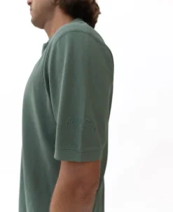 Golden Breed Polo Tops-Rover Pique Polo | Wash Khaki