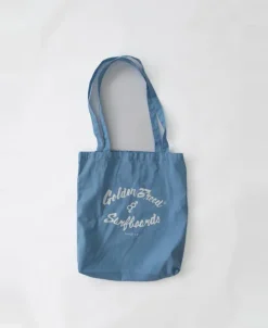 Golden Breed Bags-Surf Logo Tote Bag | Azure Blue