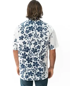 Golden Breed Hawaiian Shirts|Shirts-Vomo Floral Shirt | Off White